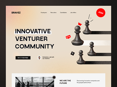 Bravez Website interface product service startup ui ux web website