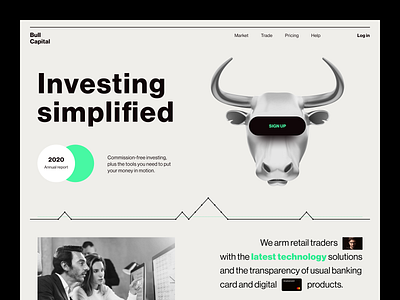 Bull Capital Website interface product service startup ui ux web website