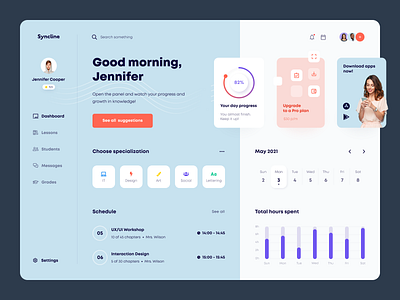 Syncline Dashboard design interface product service startup ui ux web website