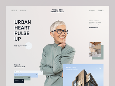 Williamson Urban Academy Website design interface product service startup ui ux web website