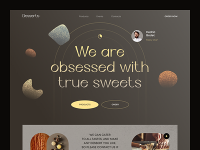 Desserto Website design interface product service startup ui ux web website