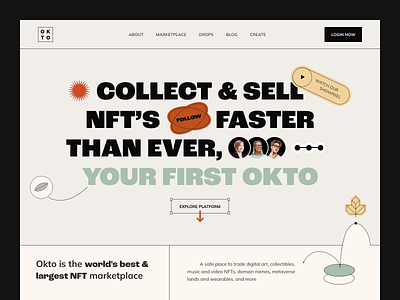 OKTO Website design halolab interface product service startup ui ux web website