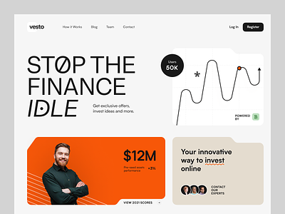 Vesto Website design halolab interface product service startup ui ux web website