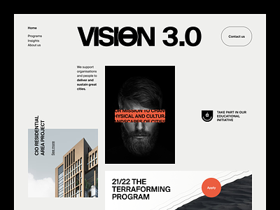 Vision 3.0 Website design halo lab halo lab halolab interface product service startup ui ux web website