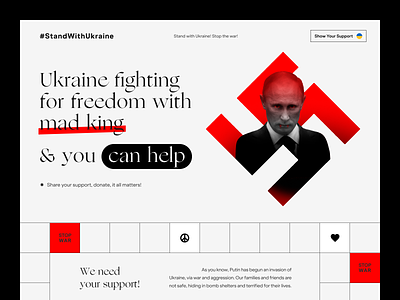 #StandWithUkraine design interface product service startup ui ux web