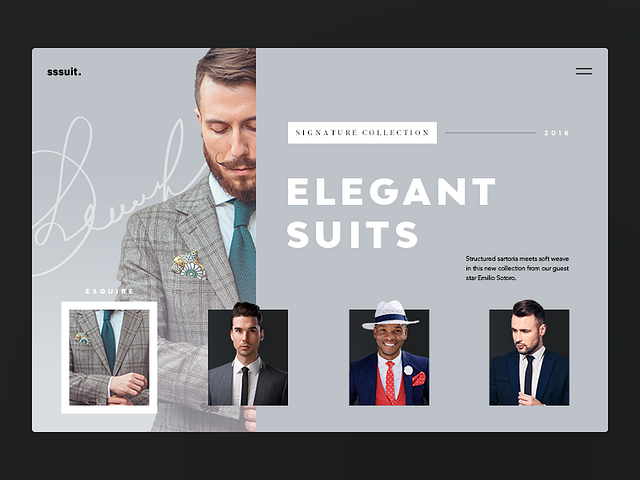 Menswear Website. Sssuit Up! by Halo UI/UX for HALO LAB on Dribbble