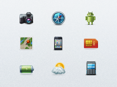 Mobile Icons download icon icons pixel png psd small stock