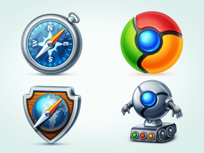 Web Browsers Icon Set browser download icon icons png stock
