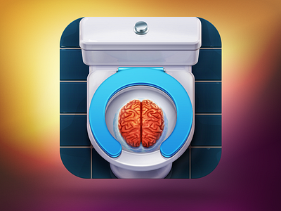 Toilet Teacher App Icon app icon icons illustration ios ipad iphone