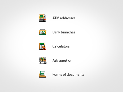 Icons for bank website icon icons