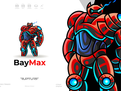 baymax logo animal animal art animal illustration baymax branding cyber design futuristic graphic design illustration logo robotic