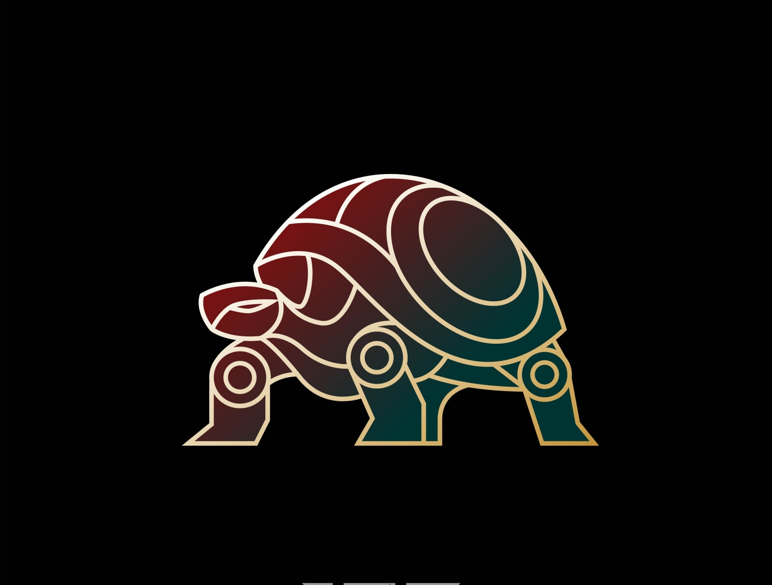 robotic turtle logo by Aksa Inov Rupture on Dribbble