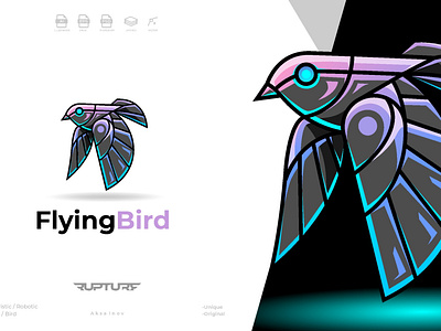 robotic bird logo