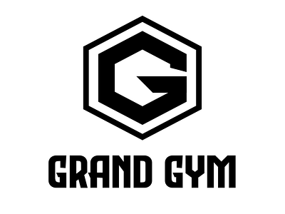 Grand Gym design flat graphic design icon logo minimal vector