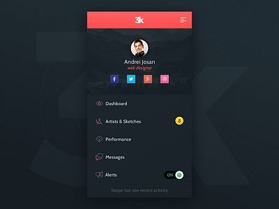 [WIP] Dashboard App UI app dashboard mobile ui