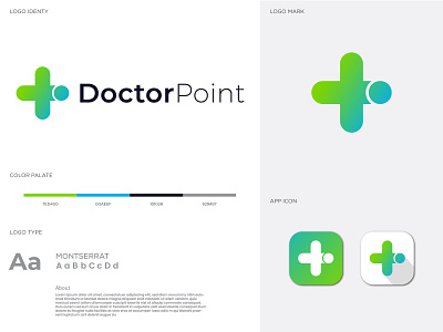 Doctor Point Modern Logo abastact brand design brand identity branding logo design logo logo design modern logo