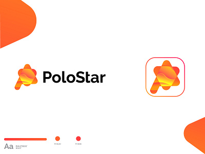 Poly star Modern Logo