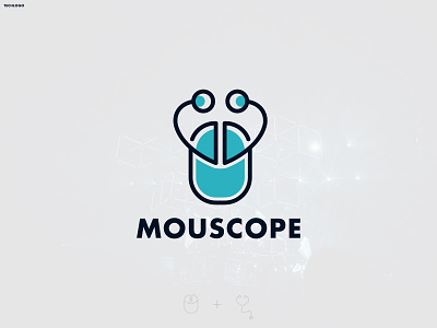 MouseScope Logo Design abastact brand design brand identity branding logo design logo logo design modern logo stethoscope