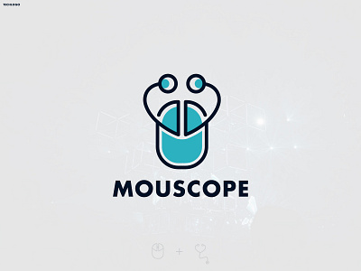 MouseScope Logo Design abastact brand design brand identity branding logo design logo logo design modern logo stethoscope