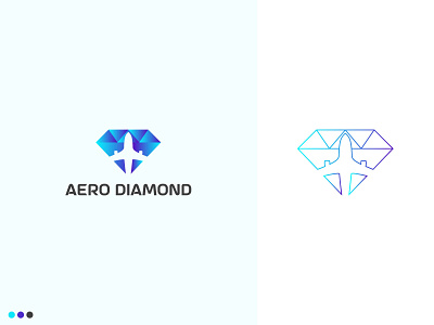 Aero Diamond Modern Logo Design