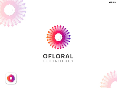 Modern Letter O Floral Logo Design