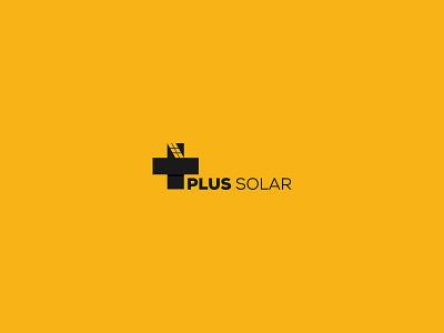 Flat Plus Solar Logo Design Cocept