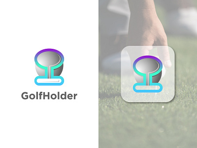 Golf Holder Modern Logo Design abastact brand design brand identity branding logo golf logo logo logo design logo designer logo inspirations modern golf logo modern logo modern stand logo professional logo stand logo unique logo