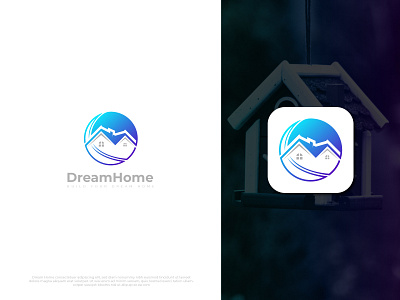 Dream Home Modern Real Estate Logo Design