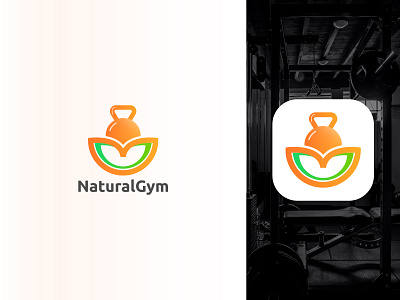 Natural Gym Modern Logo