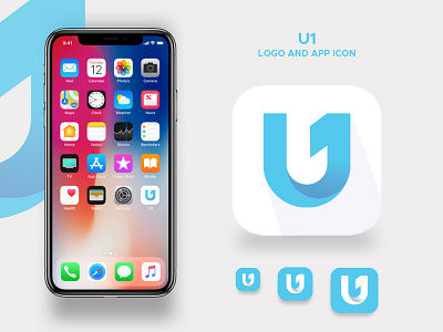 U1 Modern Monogaram Logo and App Icon