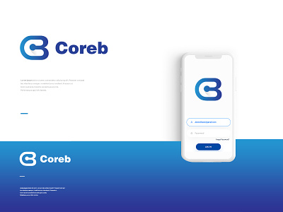 Modern Letter C and B Logo Branding (CoreB)