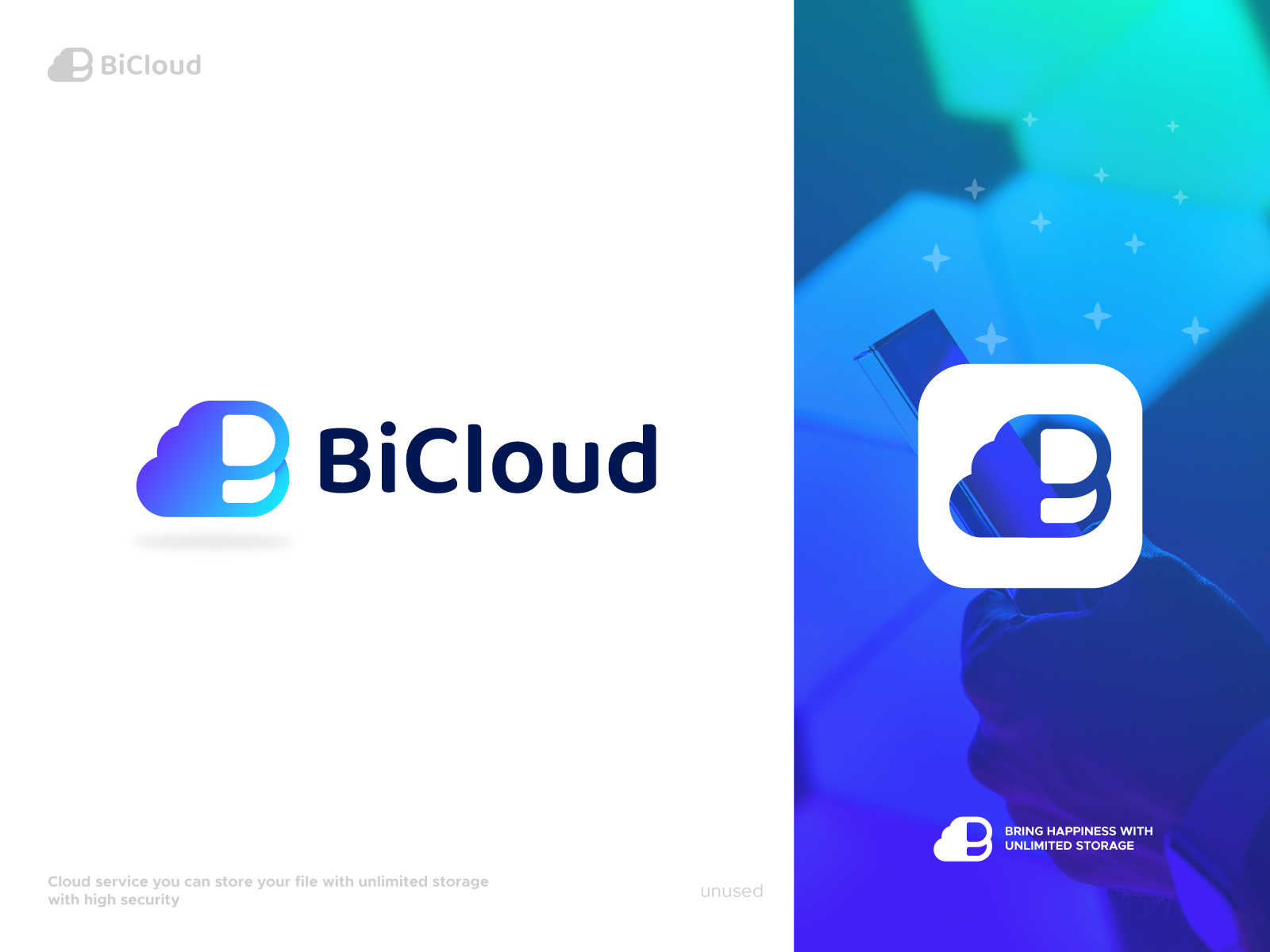 Modern Cloud And Letter B Logo Design By Mohammad Mehedi Hasan On Dribbble