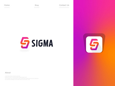 Letter S and G Modern Logo Design