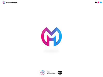 MH Modern Logo Design