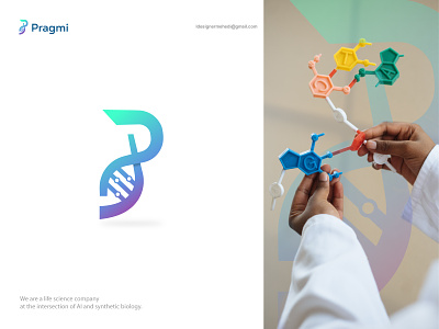 Modern Letter P Logo | Biology | Medical & Pharmaceutical