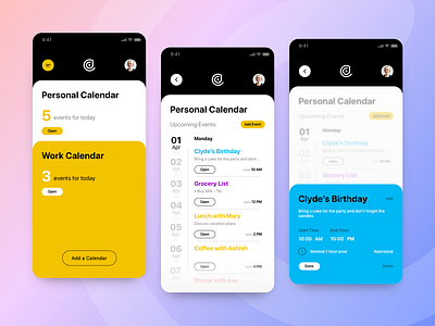 Calendr - Exploration app branding calendar calendar 2019 calendar app calendar design days design flat icon india letterform logo product type ui ux vector web website