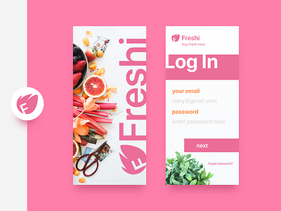 Freshi - Concepts app app branding branding concept concept app design flat food food app fresh colors fresh design groceries icon india logo product typography ui ux vector