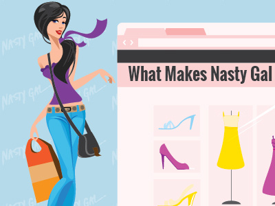 Nasty Gal Featured Image design ecommerce store nasty gal online store