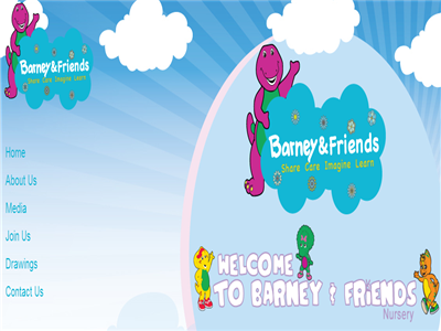 Barney & Friends barney cms custom design developed fatbit friends website