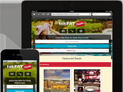 bitFATdeals - Responsive Daily Deals System coupon website daily deals system design responsive