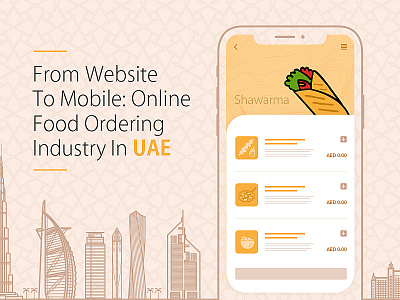 From Website To Mobile: Online Food Ordering Industry In UAE business design ecommerce illustration infographic logo ui user experience ux vector website
