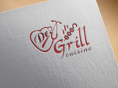 Dr. Grill Cuisine branding creative logo design dr.grill logo grill logo logo logo design logo design branding minimal minimal logo design minimal logos