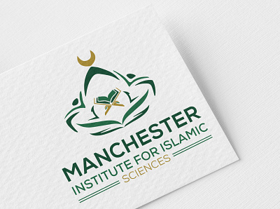 Manchester Institute For IslamicScience branding college logo creative logo design design illustrator islamic college islamic college logo islamic icon islamic logo logo logo design logo design branding minimal minimal logo design minimal logos