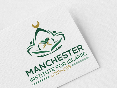 Manchester Institute For IslamicScience branding college logo creative logo design design illustrator islamic college islamic college logo islamic icon islamic logo logo logo design logo design branding minimal minimal logo design minimal logos