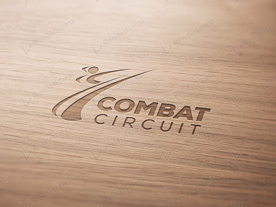 Combat Circuit Logo branding creative logo design karate karate logo logo logo design logo design branding martial arts martial arts logo minimal minimal karate logo minimal logo design minimal logos minimal martial arts logo