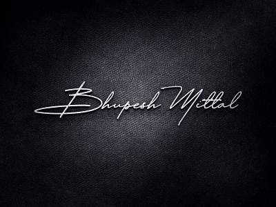 Bhupesh Mittal Signature Logo