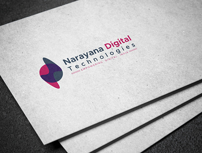 Narayana Digital Technologies Logo branding creative logo design design digital logo digital technology digital technology logo digitalart logo logo design logo design branding minimal minimal logo design minimal logos