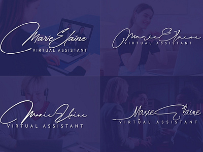 Marie Elaine (Virtual Assistant) Signature Logo