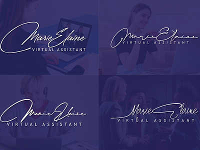 Marie Elaine (Virtual Assistant) Signature Logo branding creative logo design creative signature logo handwritten logo logo logo design minimal logo design minimal logos signature logo signature logo design virtual assistant virtual assistant logo virtual assistant signature logo