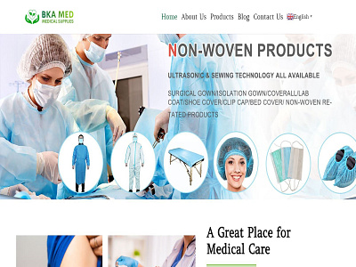 Medical Supplies Company Website Design Project design graphic design logo website design wordpress design